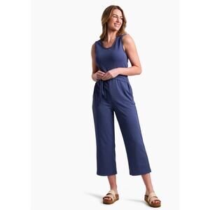 Kuhl Ella Jumpsuit Nocturne Size Large Capri Wide Leg NWT Blue UPV 30
